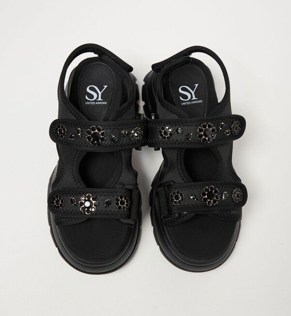 SY UNITED ARROWS「＜SY＞ ネオプレーンビジュー サンダル75」|サンダル|