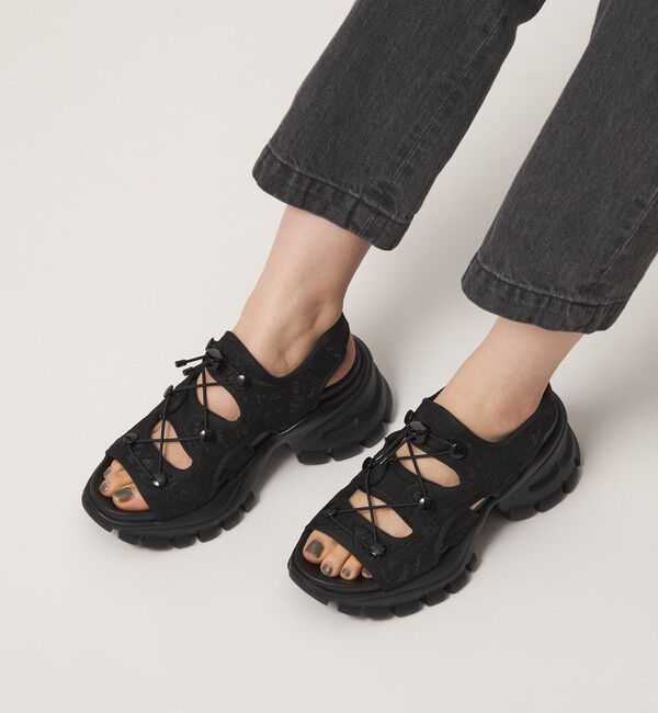 SY UNITED ARROWS「＜SY＞レースアップ ネオプレーンサンダル70&uarr;」|サンダル|