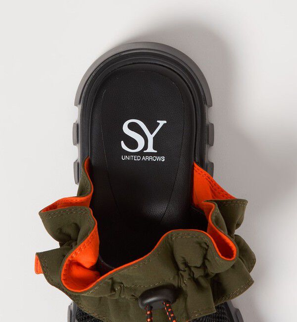 SY UNITED ARROWS「＜SY＞フリルメッシュ サンダル50」|サンダル|
