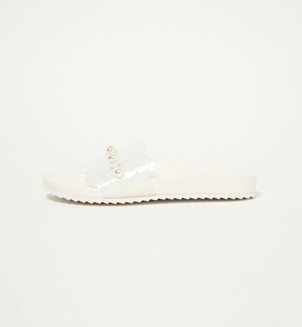 SY UNITED ARROWS「＜SY＞レースライクスライド サンダル10&uarr;」|サンダル|