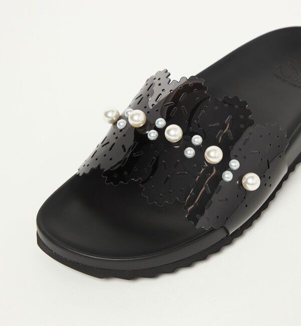 SY UNITED ARROWS「＜SY＞レースライクスライド サンダル10&uarr;」|サンダル|