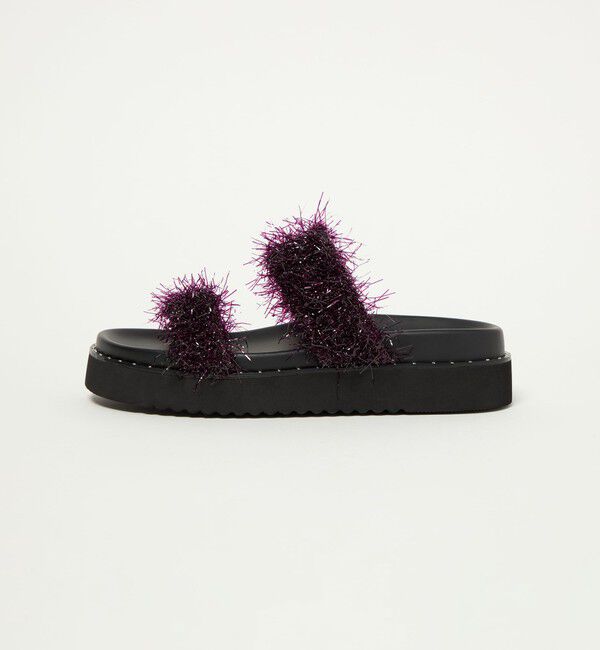 SY UNITED ARROWS「＜SY＞シャギースタッズ サンダル30&uarr;」|サンダル|PURPLE