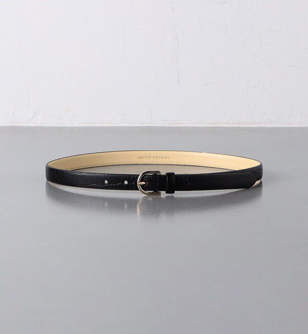 UNITED ARROWS「CRC/STMP ベルト」|ベルト|BLACK