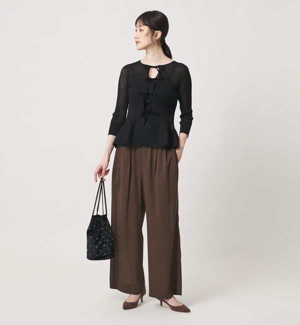 UNITED ARROWS「シアー ギャザー イージーパンツ」|その他|