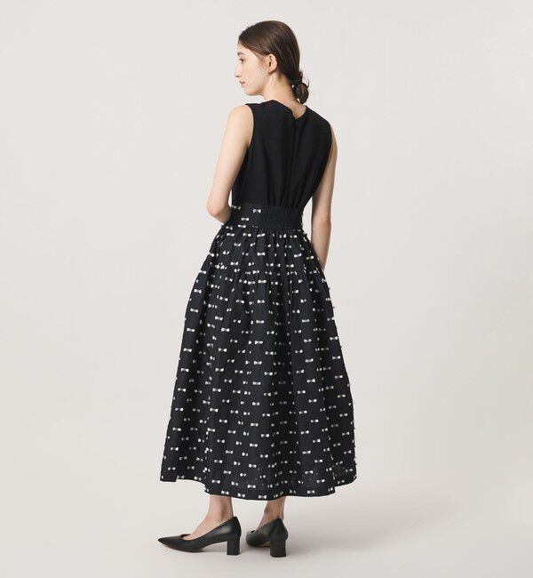 UNITED ARROWS「ドットリボン カットジャガード ワンピース ‐ウォッシャブル‐」|ワンピース|