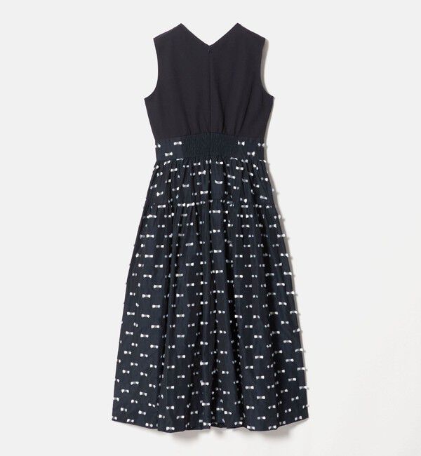 UNITED ARROWS「ドットリボン カットジャガード ワンピース ‐ウォッシャブル‐」|ワンピース|