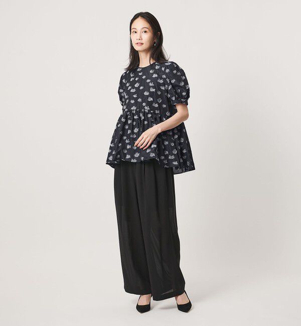 UNITED ARROWS「ブーケ カットジャガード ブラウス」|シャツ・ブラウス|