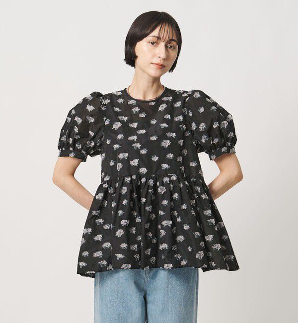 UNITED ARROWS「ブーケ カットジャガード ブラウス」|シャツ・ブラウス|