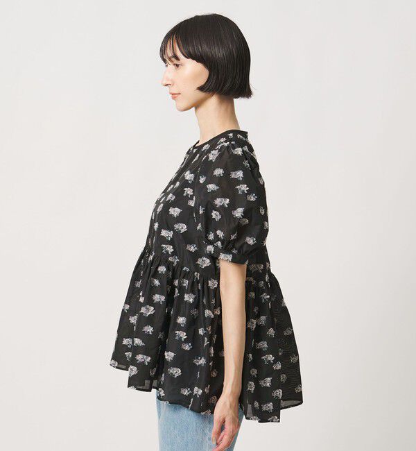 UNITED ARROWS「ブーケ カットジャガード ブラウス」|シャツ・ブラウス|