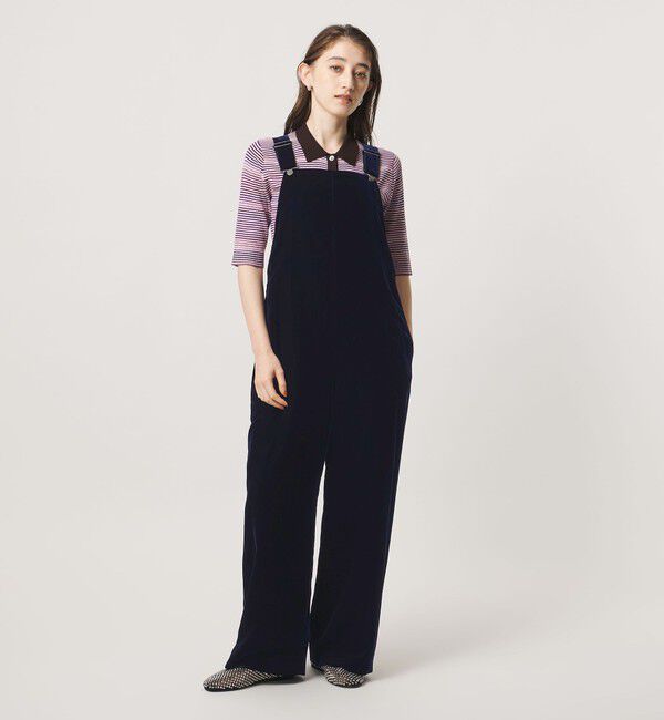 UNITED ARROWS「ベルベット サロペットパンツ」|オールインワン|