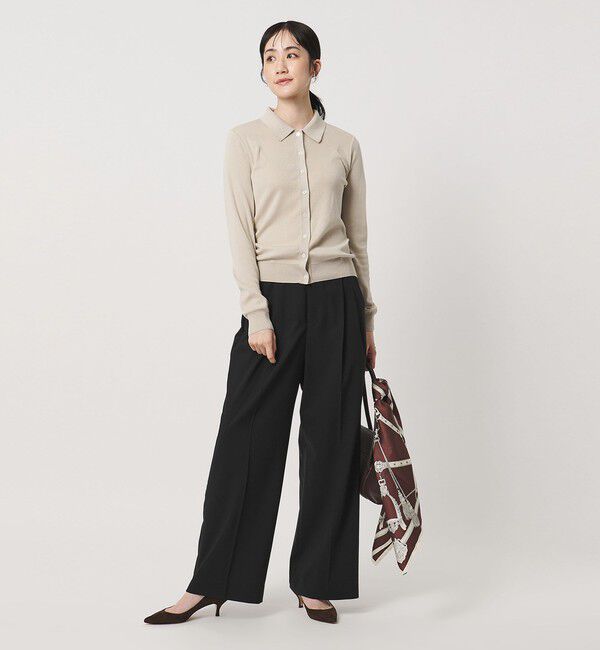 UNITED ARROWS「トロピカル ２タック ワイドパンツ」|スラックス|