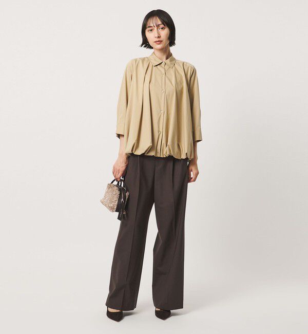 UNITED ARROWS「トロピカル ２タック ワイドパンツ」|スラックス|