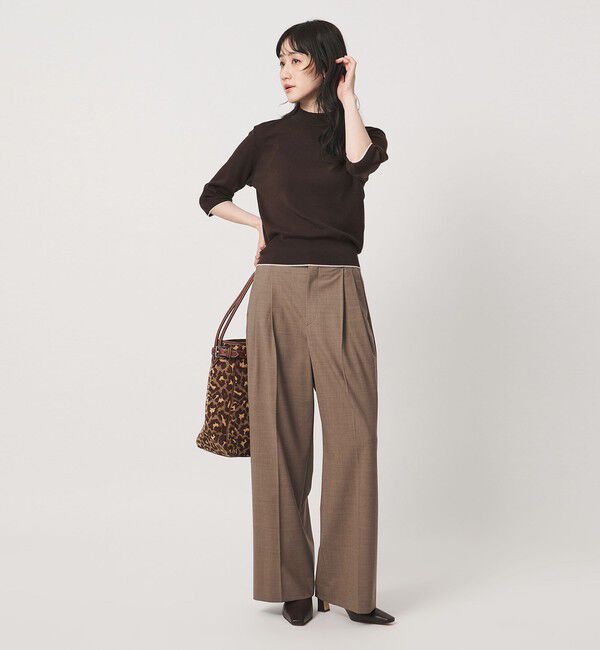 UNITED ARROWS「トロピカル ２タック ワイドパンツ」|スラックス|