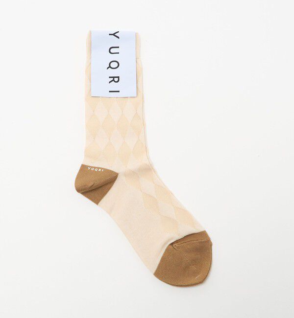 UNITED ARROWS「＜YUQRI＞DIAMOND ソックス」|ソックス|NATURAL