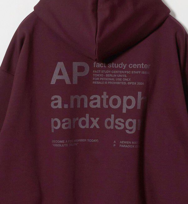 AEWEN MATOPH「＜PARADOX DESIGNAM for AEWEN MATOPH＞スウェット フーディー」|パーカー|