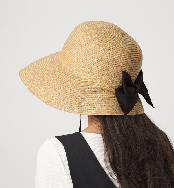 UNITED ARROWS green label relaxing「2WAY 遮光ブリム リボン ハット UVケア」|ハット|