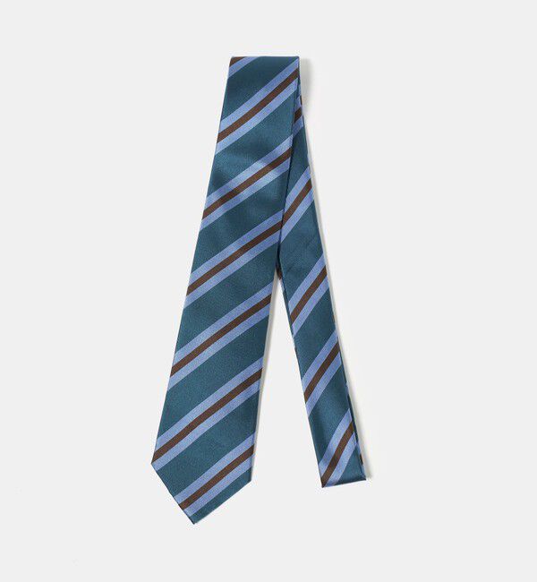 UNITED ARROWS green label relaxing「GLR シルク3 8.0cm ストライプ2 ネクタイ」|ネクタイ・蝶ネクタイ|TURQUOISE