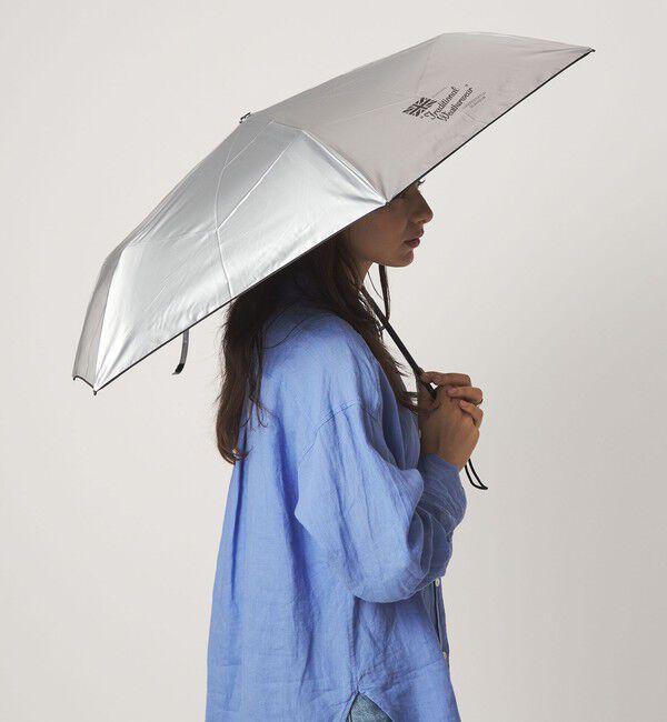 UNITED ARROWS green label relaxing「【WEB限定】＜Traditional Weatherwear＞ライト ウェイト アンブレラ 晴雨兼用」|傘|SILVER