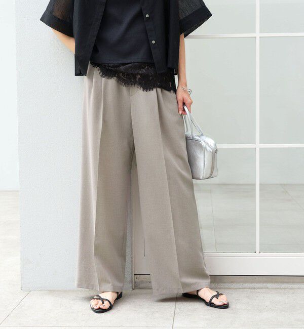 UNITED ARROWS green label relaxing「ドライクロス ニーハイワイド マシンウォッシャブル ストレッチ 吸水速乾 通気性」|その他|