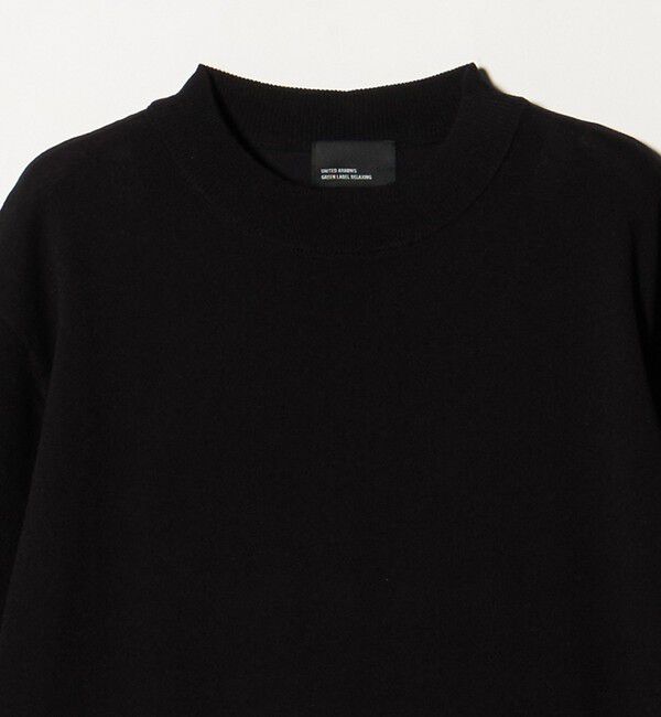 UNITED ARROWS green label relaxing「【WEB限定】JUST fit ジャケイン モックネック 半袖 ニット」|ニット・セーター|