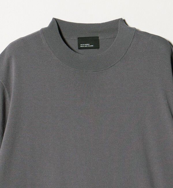 UNITED ARROWS green label relaxing「【WEB限定】JUST fit ジャケイン モックネック 半袖 ニット」|ニット・セーター|