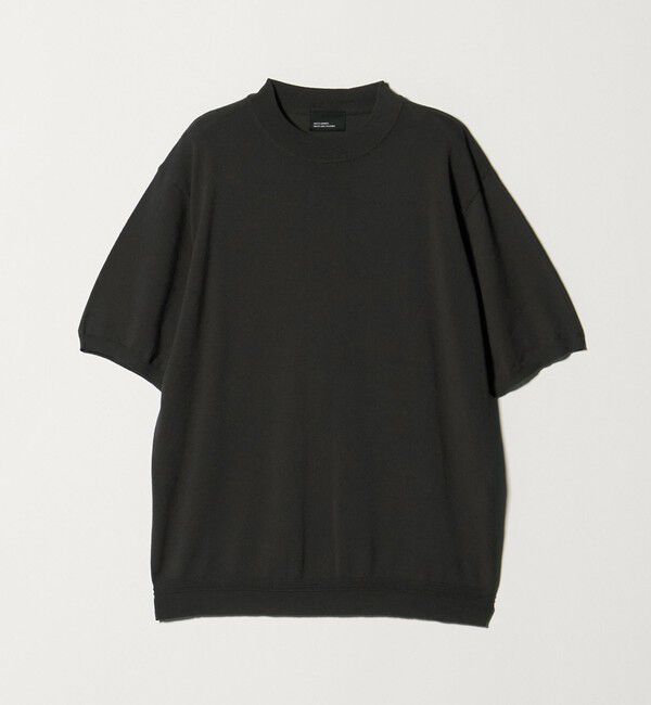 UNITED ARROWS green label relaxing「【WEB限定】JUST fit ジャケイン モックネック 半袖 ニット」|ニット・セーター|