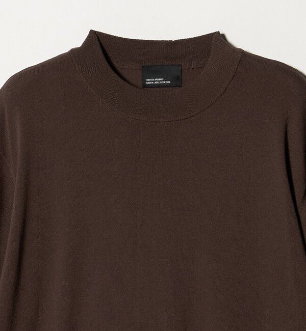 UNITED ARROWS green label relaxing「【WEB限定】JUST fit ジャケイン モックネック 半袖 ニット」|ニット・セーター|