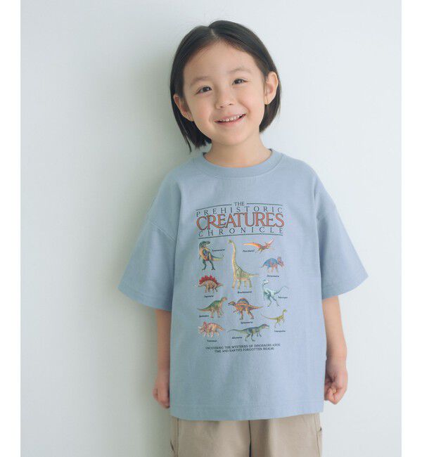 UNITED ARROWS green label relaxing「ダイナソー Tシャツ / キッズ  100cm-130cm」|Tシャツ・カットソー|LT.BLUE