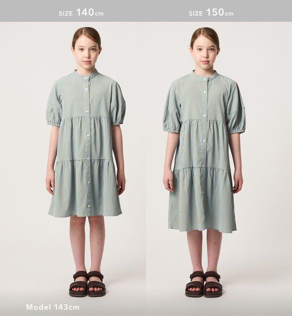UNITED ARROWS green label relaxing「チェック ワンピース / キッズ 140cm-160cm」|ワンピース|