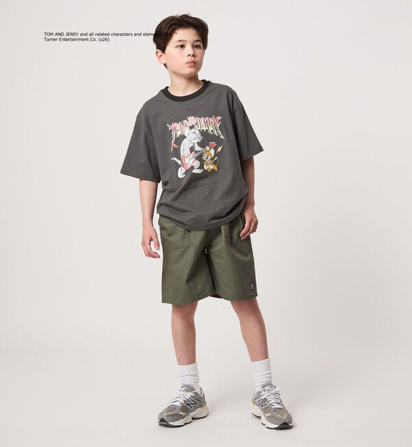 UNITED ARROWS green label relaxing「【別注】＜URBAMENT＞TOM and JERRY リンガーTシャツ / キッズ 140cmー150cm」|Tシャツ・カットソー|