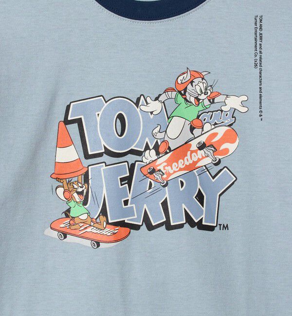 UNITED ARROWS green label relaxing「【別注】＜URBAMENT＞TOM and JERRY リンガーTシャツ / キッズ 140cmー150cm」|Tシャツ・カットソー|