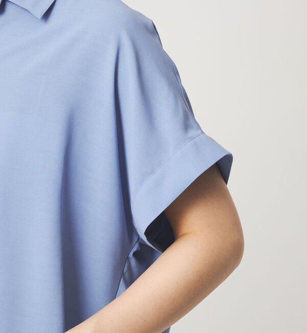 UNITED ARROWS green label relaxing「【WEB限定】＜at ease＞バック プリーツ ブラウス UVカット 通気性」|シャツ・ブラウス|