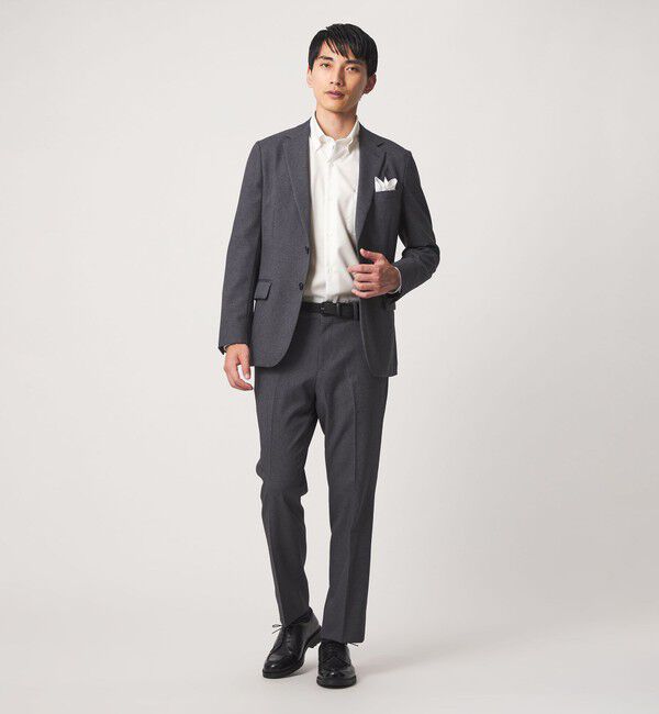 UNITED ARROWS green label relaxing「エブリット コットンオックス ソリッド スナップ ボタンダウン シャツ -イージーアイロン-」|シャツ・ブラウス|