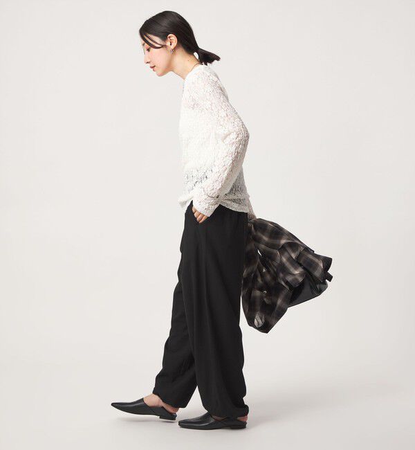 UNITED ARROWS green label relaxing「【WEB限定】＜at ease＞レース プルオーバー カットソー」|Tシャツ・カットソー|