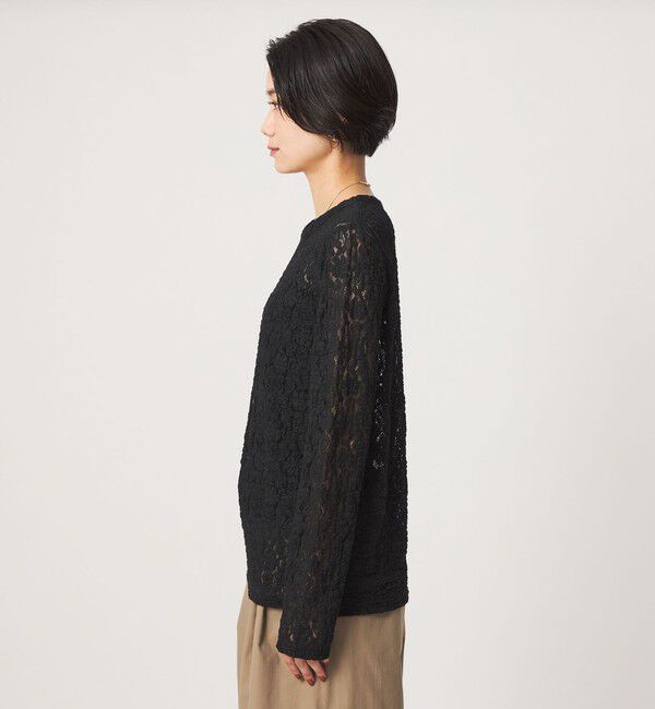 UNITED ARROWS green label relaxing「【WEB限定】＜at ease＞レース プルオーバー カットソー」|Tシャツ・カットソー|