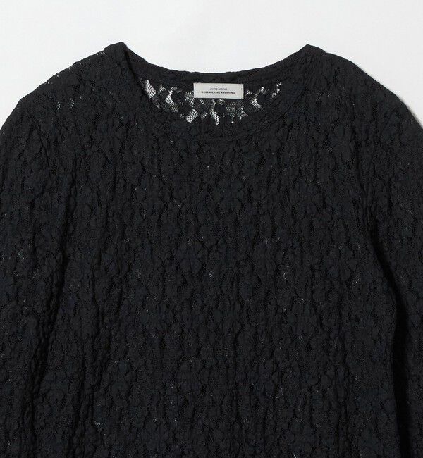 UNITED ARROWS green label relaxing「【WEB限定】＜at ease＞レース プルオーバー カットソー」|Tシャツ・カットソー|