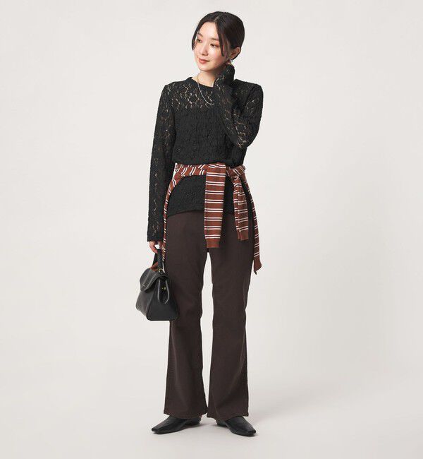 UNITED ARROWS green label relaxing「【WEB限定】＜at ease＞レース プルオーバー カットソー」|Tシャツ・カットソー|