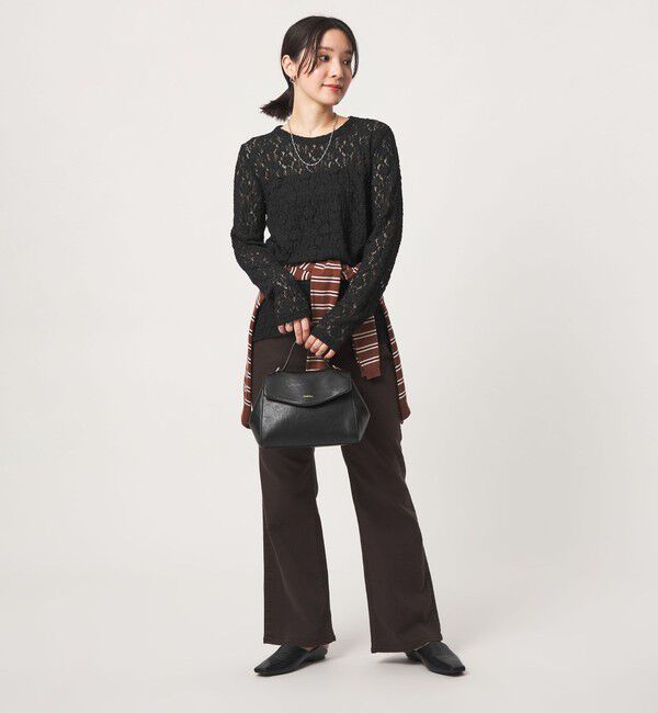 UNITED ARROWS green label relaxing「【WEB限定】＜at ease＞レース プルオーバー カットソー」|Tシャツ・カットソー|