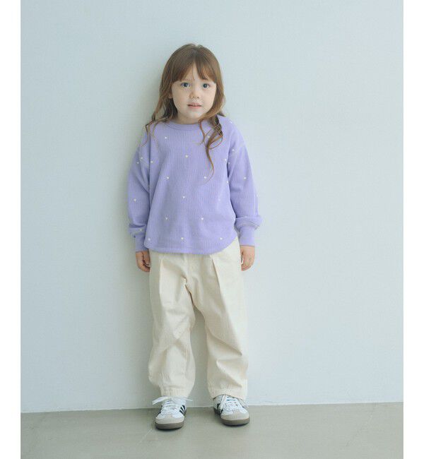 UNITED ARROWS green label relaxing「【スタメンシリーズ】ストレッチ ヘリンボーン カーブパンツ / キッズ 100cm-160cm」|チノ|