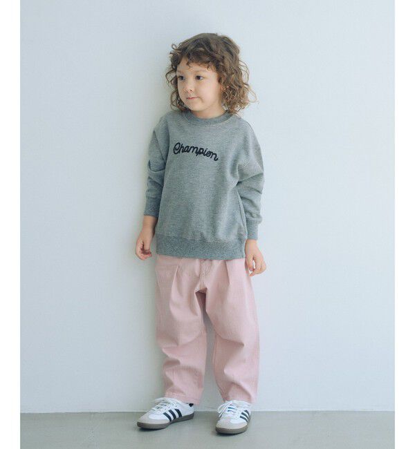 UNITED ARROWS green label relaxing「【スタメンシリーズ】ストレッチ ヘリンボーン カーブパンツ / キッズ 100cm-160cm」|チノ|