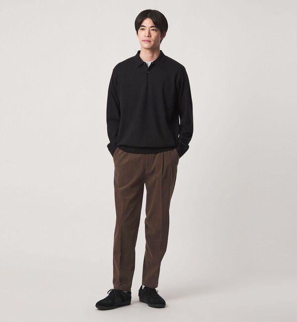 UNITED ARROWS green label relaxing「【WEB限定】JUST fit コーデュロイ 1プリーツ イージーパンツ」|チノ|