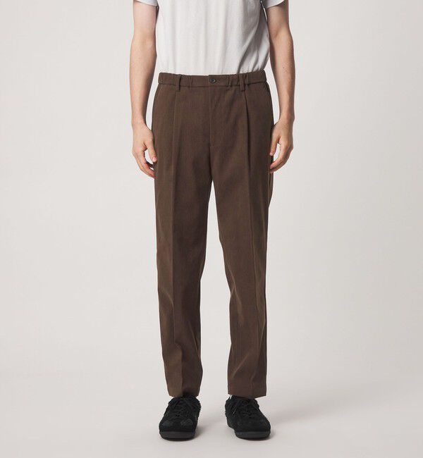 UNITED ARROWS green label relaxing「【WEB限定】JUST fit コーデュロイ 1プリーツ イージーパンツ」|チノ|