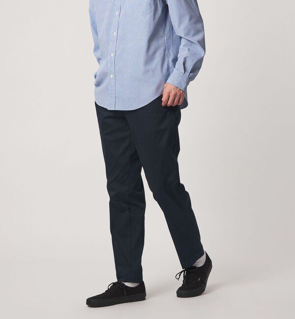 UNITED ARROWS green label relaxing「TC サテン スマートレッグ S2 パンツ -ストレッチ-」|チノ|