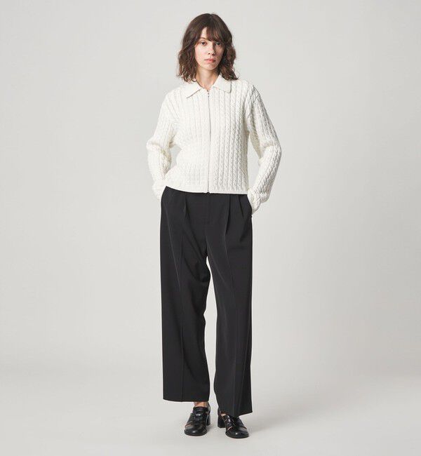 STEVEN ALAN「＜Steven Alan＞コットン ケーブル ジップ カーディガン」|カーディガン|