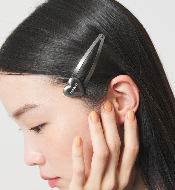 BEAUTY&YOUTH UNITED ARROWS「＜heyep＞ハート ロケット ヘアピン/2P」|その他|BLACK