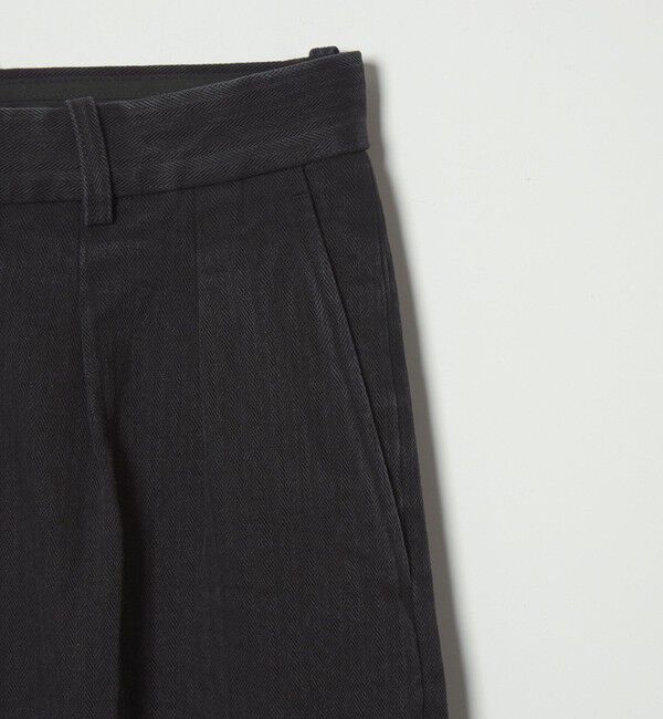 STEVEN ALAN「＜Steven Alan＞ ヘリンボーン イン ツープリーツ ドレス トラウザーズII」|スラックス|