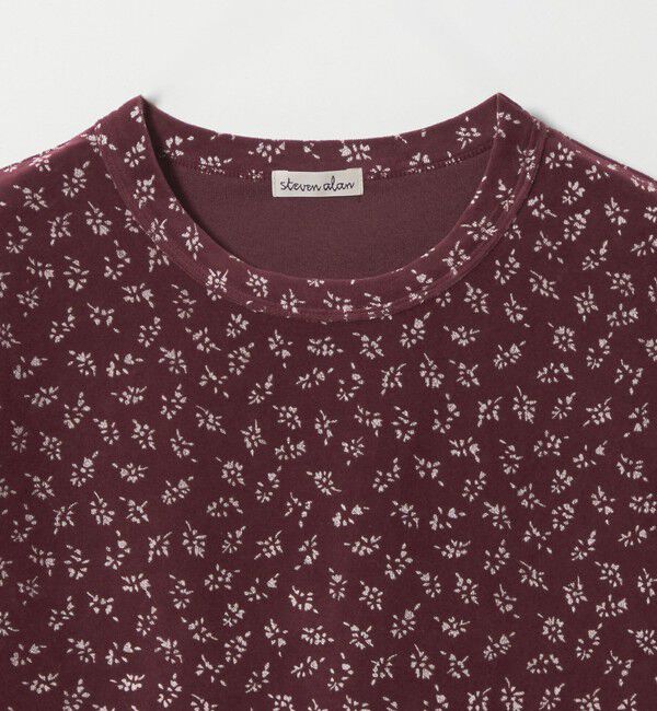 STEVEN ALAN「＜Steven Alan＞フラワー ベロア Tシャツ」|Tシャツ・カットソー|