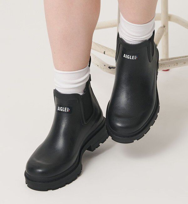 BEAUTY&YOUTH UNITED ARROWS「＜AIGLE＞チェルシー レインブーツ」|レインシューズ|BLACK