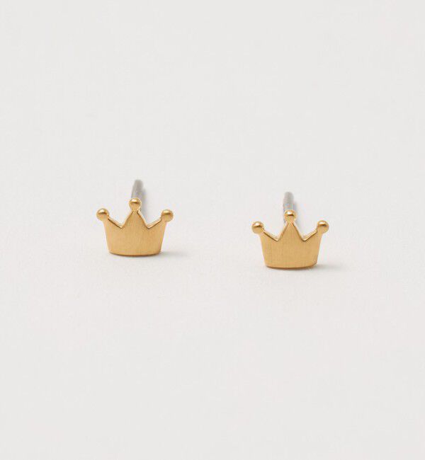 BEAUTY&YOUTH UNITED ARROWS「＜BAQLESS＞AMITY クラウン ピアス」|ピアス|GOLD