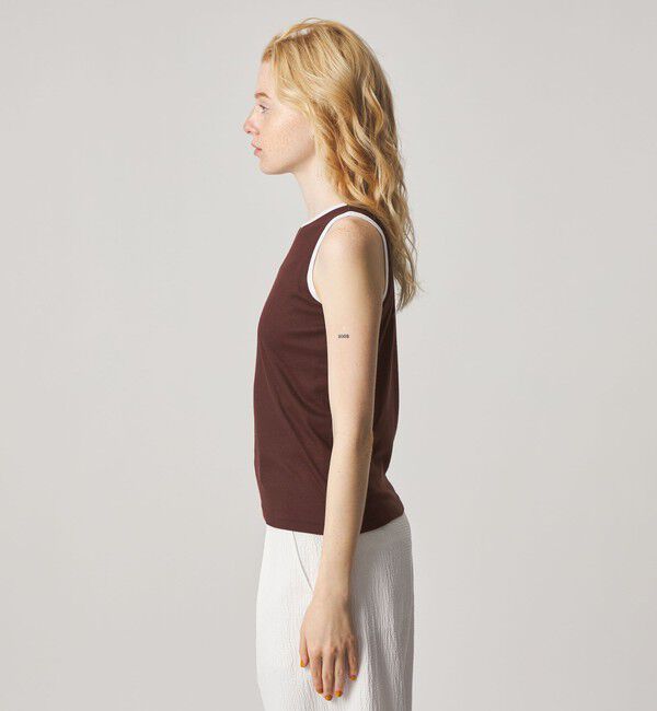 STEVEN ALAN「＜Steven Alan＞リンガー アメリカンスリーブ タンクトップ」|Tシャツ・カットソー|